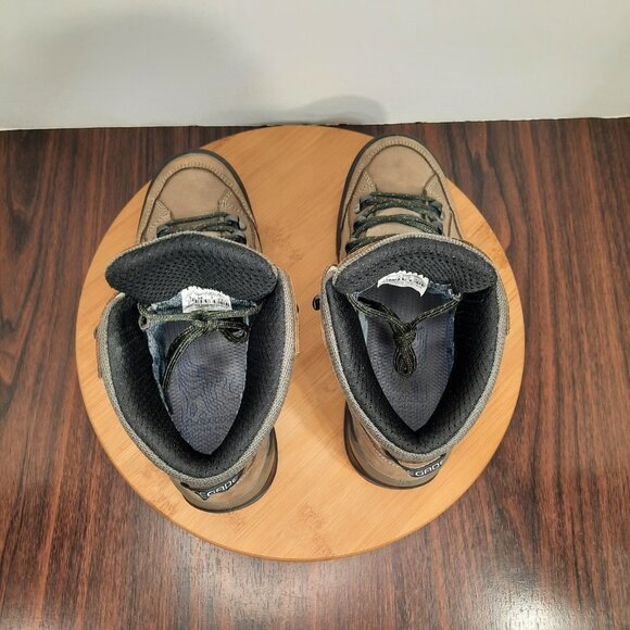 Lowa Renegade GTX Mid Womens 7 Wide Boots Stone Brown Leather Hiking Goretex - Picture 9 of 10